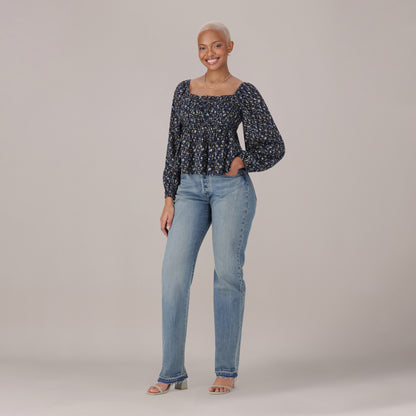 LEVI'S® WOMEN'S 501® CURVE JEANS - MED INDIGO - WORN IN