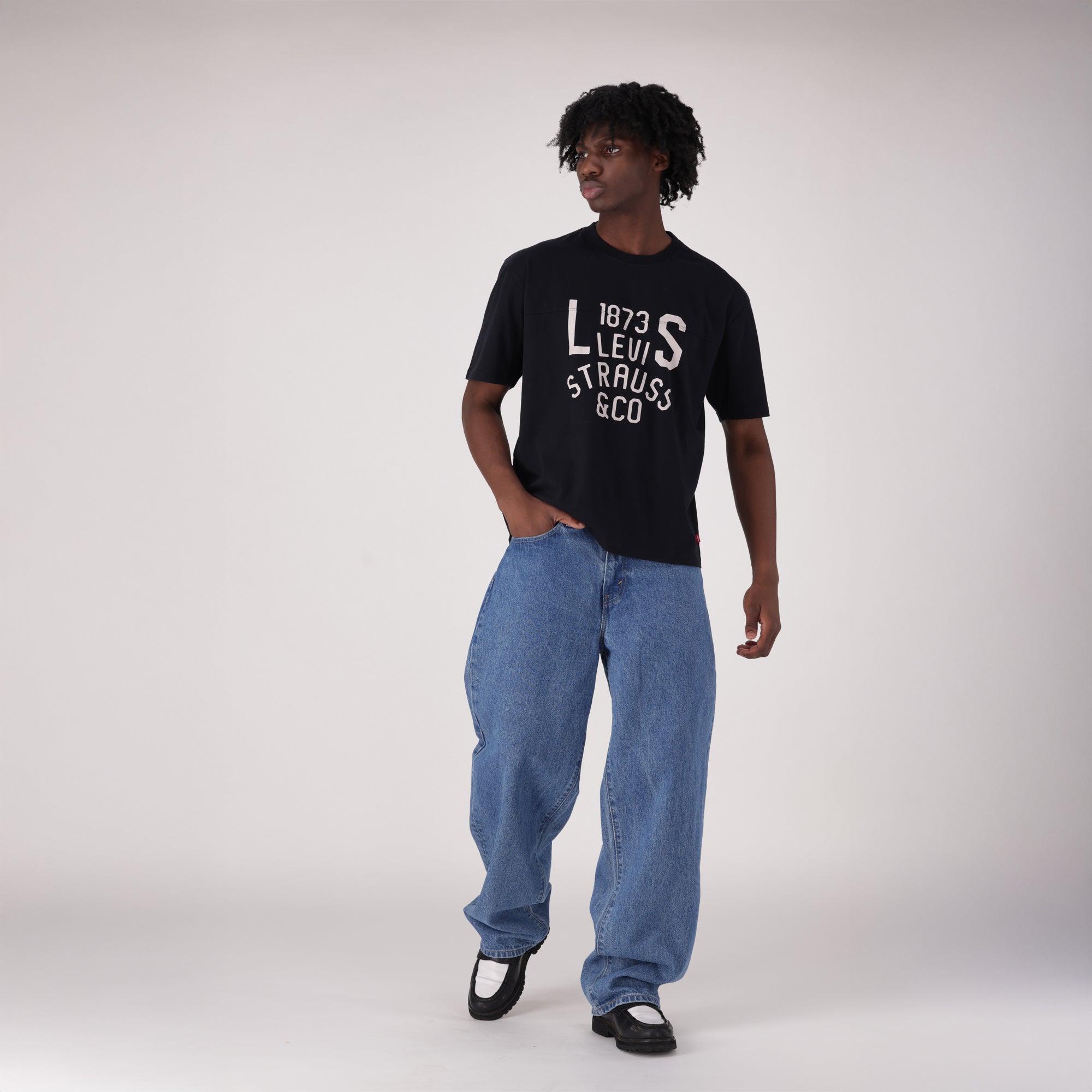 LEVI’S 501 CUSTOMIZED BAGGY JEANS W30L32 Adidas pink + Diesel + Levi's Jeans Upcycled crazy pants