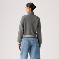 LEVI'S® WOMEN'S EVERYDAY QUARTER ZIP SWEATSHIRT - GREY