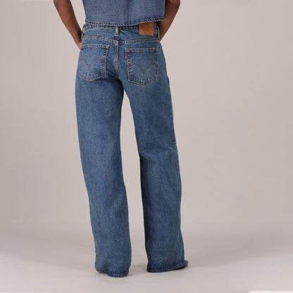 LEVI'S® WOMEN'S LOW LOOSE JEANS - MED INDIGO - WORN IN