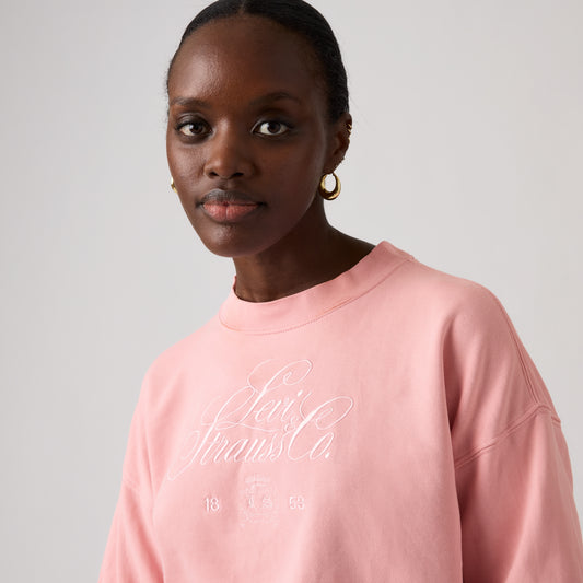 LEVI'S® WOMEN'S GRAPHIC VINTAGE BOXY SWEATSHIRT - PINK