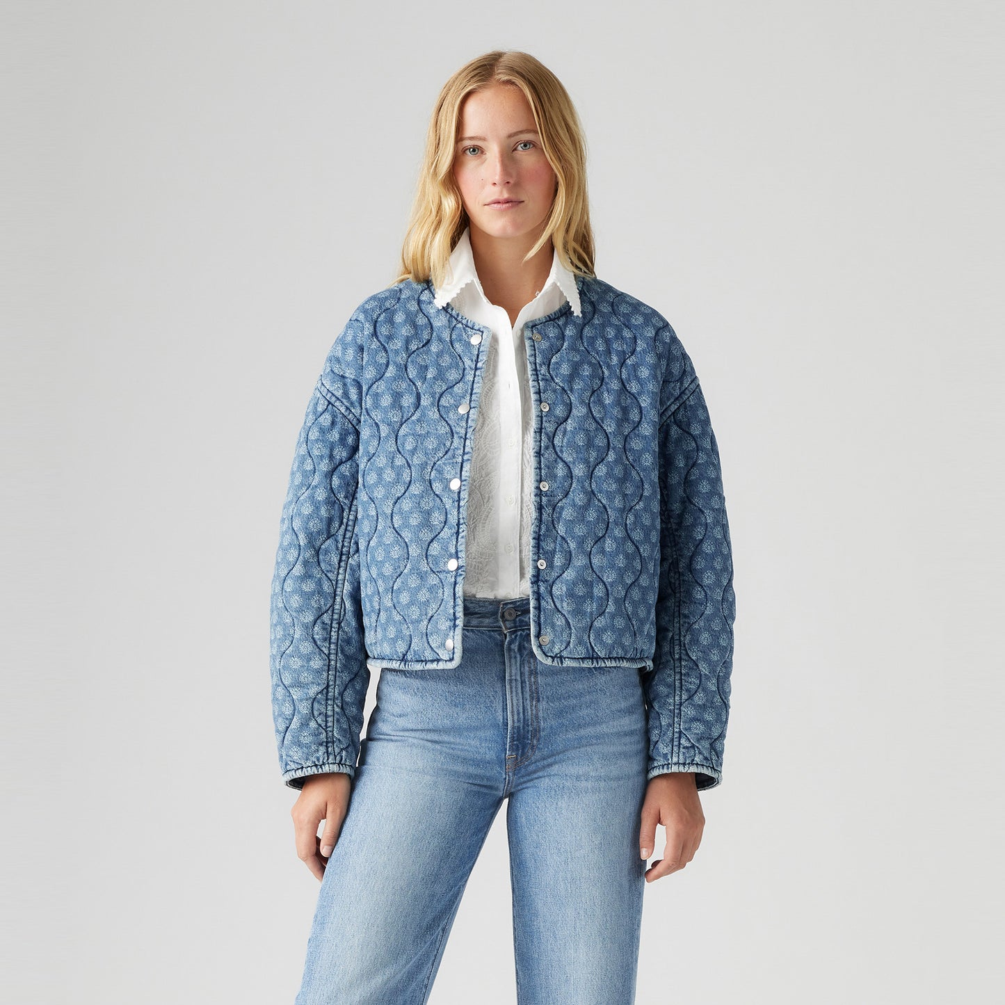 LEVI'S® WOMEN'S RUMER QUILTED LINER JACKET - BLUE