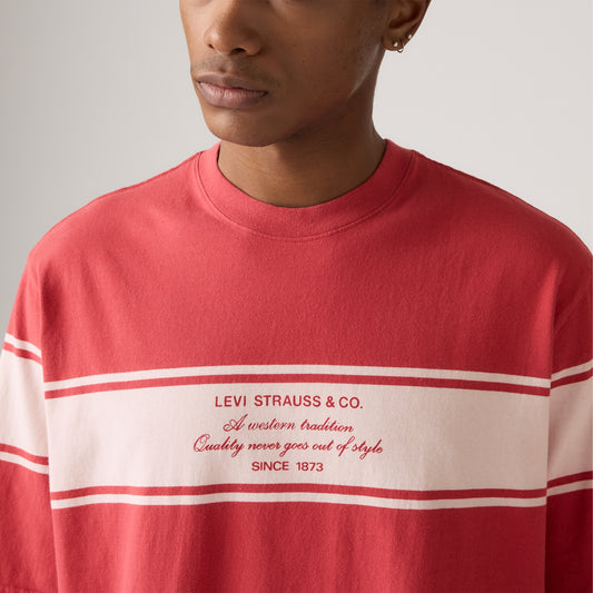 LEVI'S® MEN'S HALF-SLEEVE T-SHIRT - MED INDIGO - WORN IN