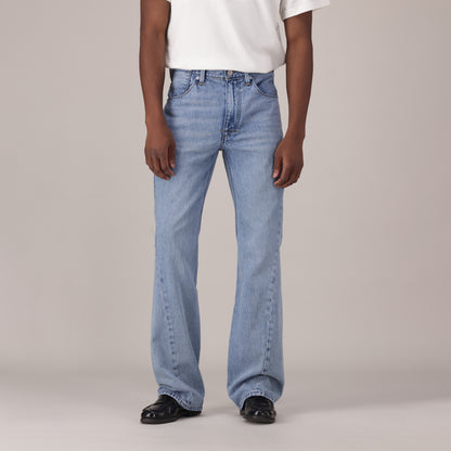 LEVI'S® MEN'S TWISTED SLIM KICK FLARE JEANS - MED INDIGO - WORN IN