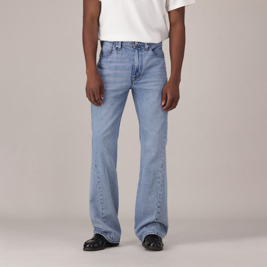 LEVI'S® MEN'S TWISTED SLIM KICK FLARE JEANS - MED INDIGO - WORN IN