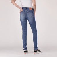 LEVI’S® WOMEN'S 721 HIGH-RISE SKINNY JEANS - MED INDIGO - WORN IN