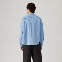 LEVI'S® MEN'S ZANDT CROPPED SHIRT - LIGHT INDIGO - WORN IN