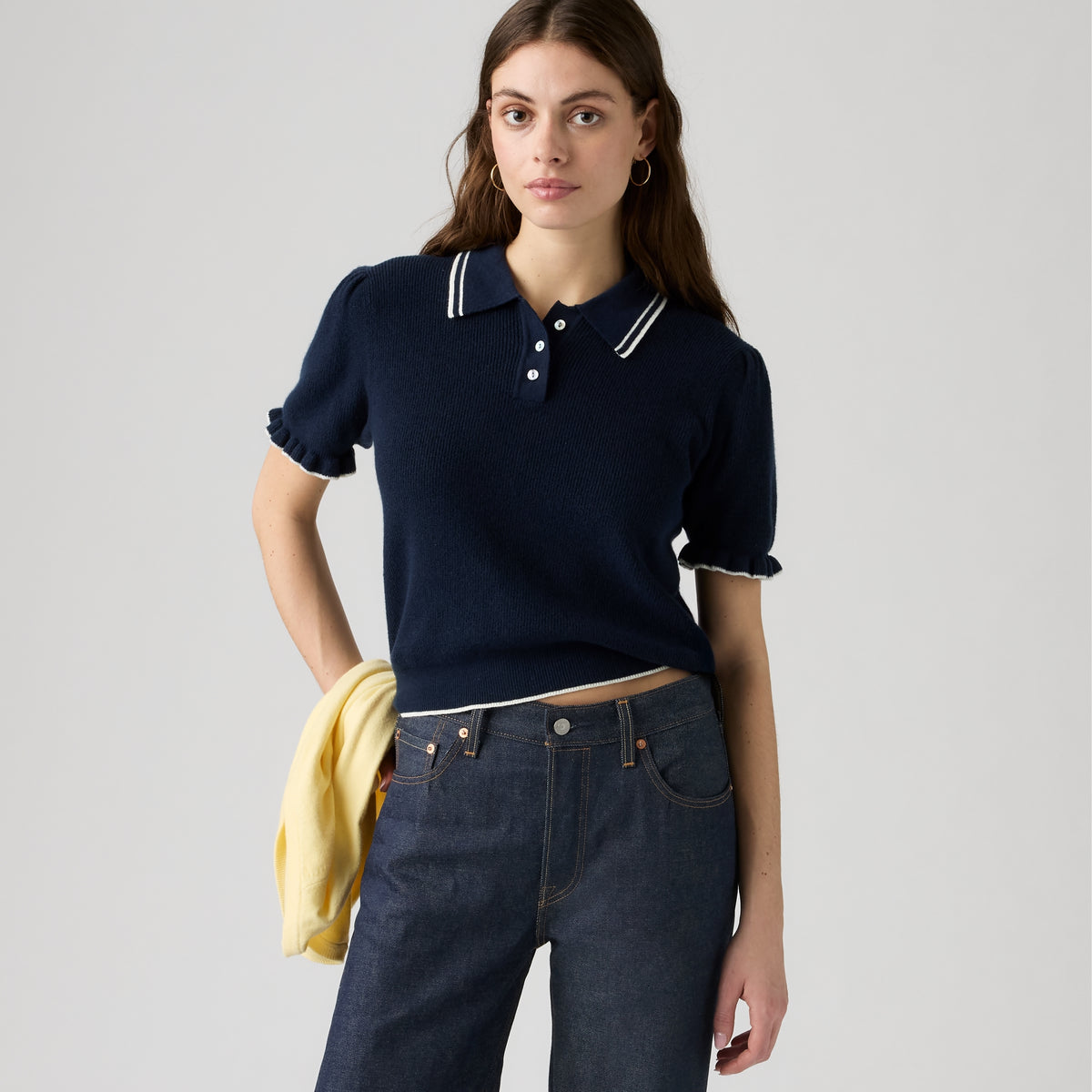 LEVI'S® WOMEN'S SUPERSOFT SUMMER SHORT-SLEEVE POLO - BLUE