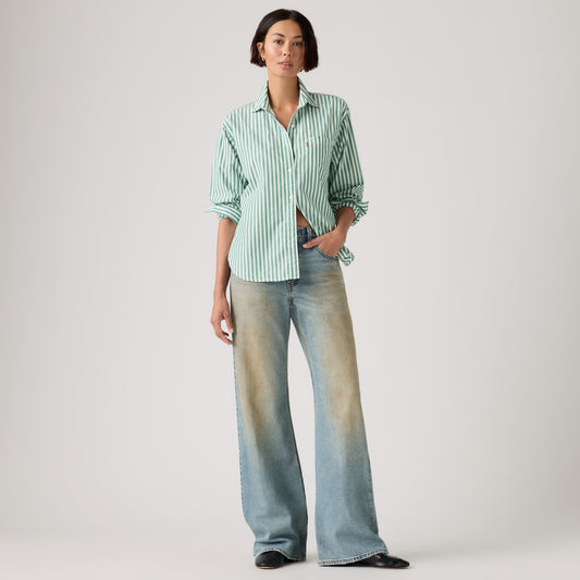 LEVI'S® WOMEN'S LOOSE BOOT JEANS - MED INDIGO - WORN IN