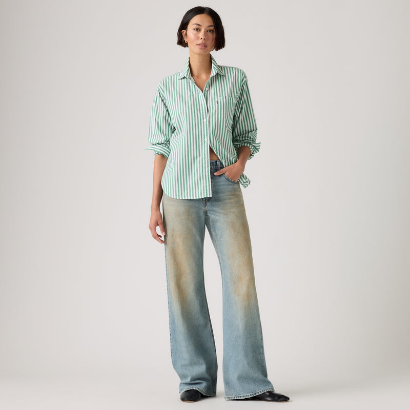 LEVI'S® WOMEN'S LOOSE BOOT JEANS - MED INDIGO - WORN IN