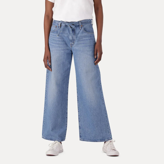 LEVI'Sยฎ WOMEN'S XL STRAIGHT - MED INDIGO - WORN IN