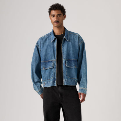 LEVI'S® MEN'S WHEELING JACKET - MED INDIGO - WORN IN