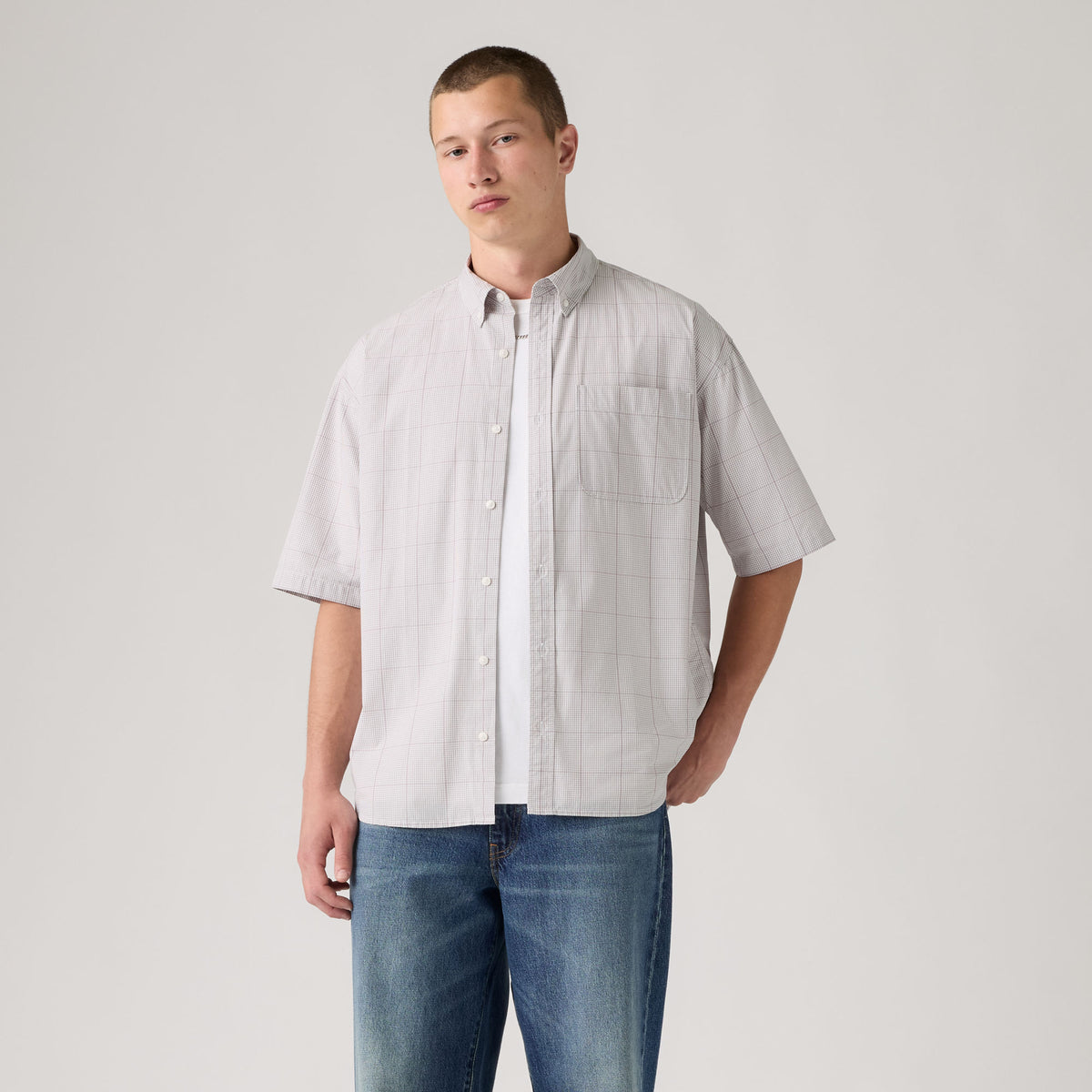 LEVI'S® MEN'S SHORT-SLEEVE ROAM LOOSE SHIRT - MULTI-COLOR