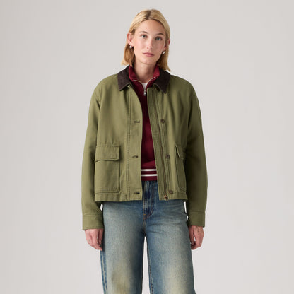 LEVI'S® WOMEN'S BREE CROPPED CHORE JACKET - MULTI-COLOR