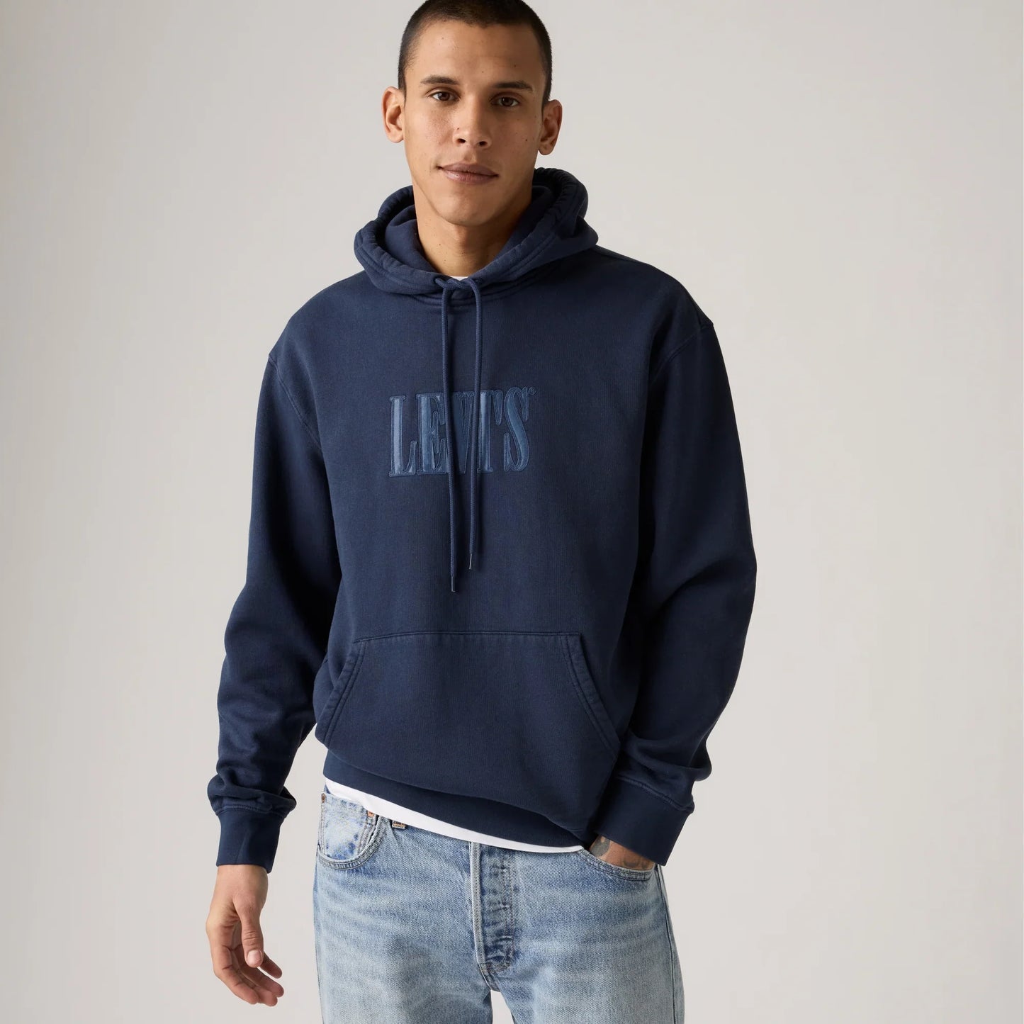 LEVI'S® MEN'S RELAXED GRAPHIC HOODIE - BLACK