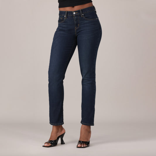 Levi's® Women's Curvy Straight - Dark Indigo - Worn In