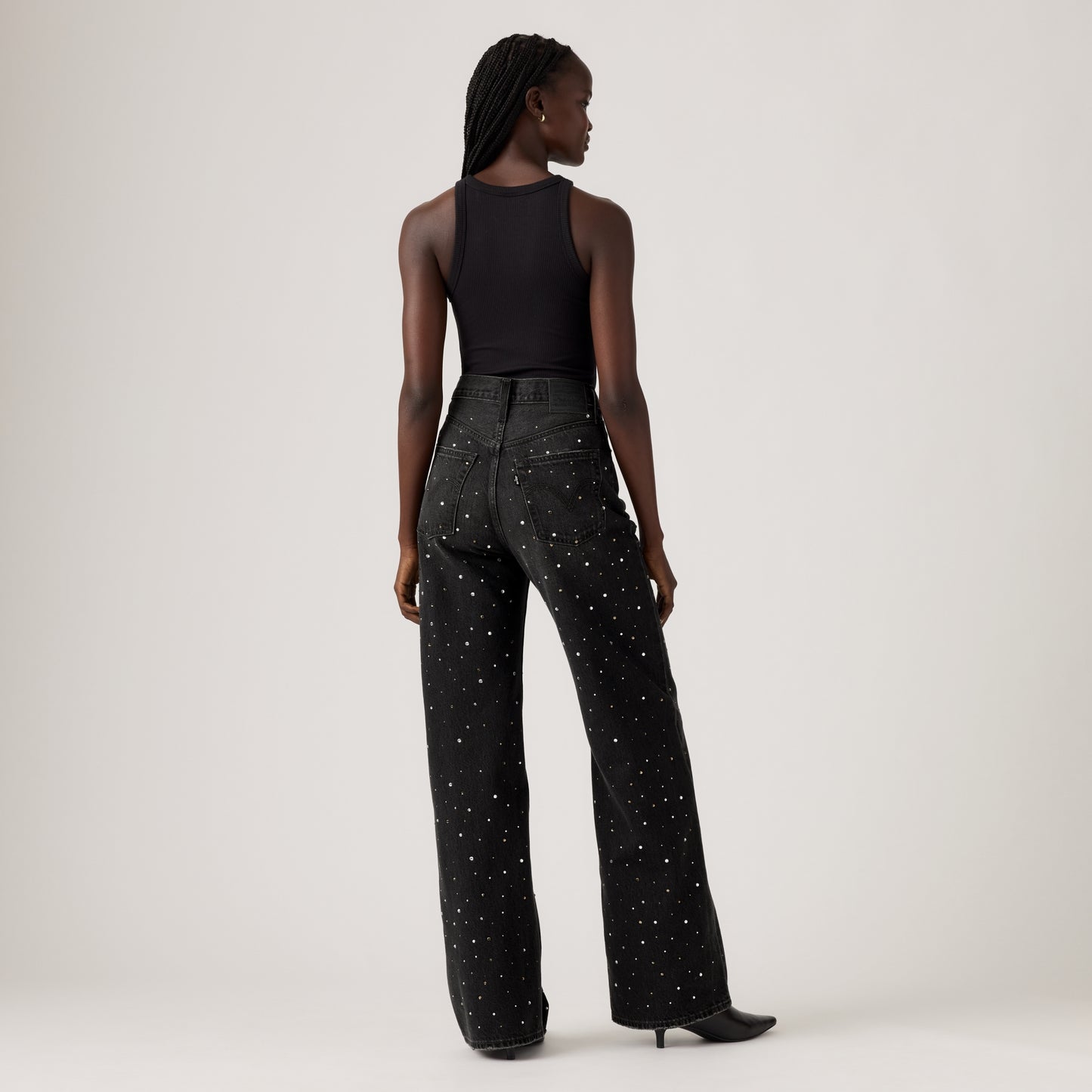 LEVI'S® WOMEN'S RIBCAGE WIDE-LEG JEANS - BLACK