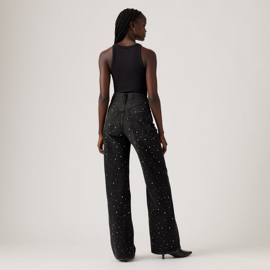LEVI'S® WOMEN'S RIBCAGE WIDE-LEG JEANS - BLACK