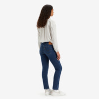 LEVI'S® WOMEN'S 712 MID-RISE SLIM JEANS - DARK INDIGO WORN IN