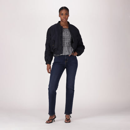 LEVI'S® WOMEN'S WEDGIE SLIM JEANS - MED INDIGO - WORN IN