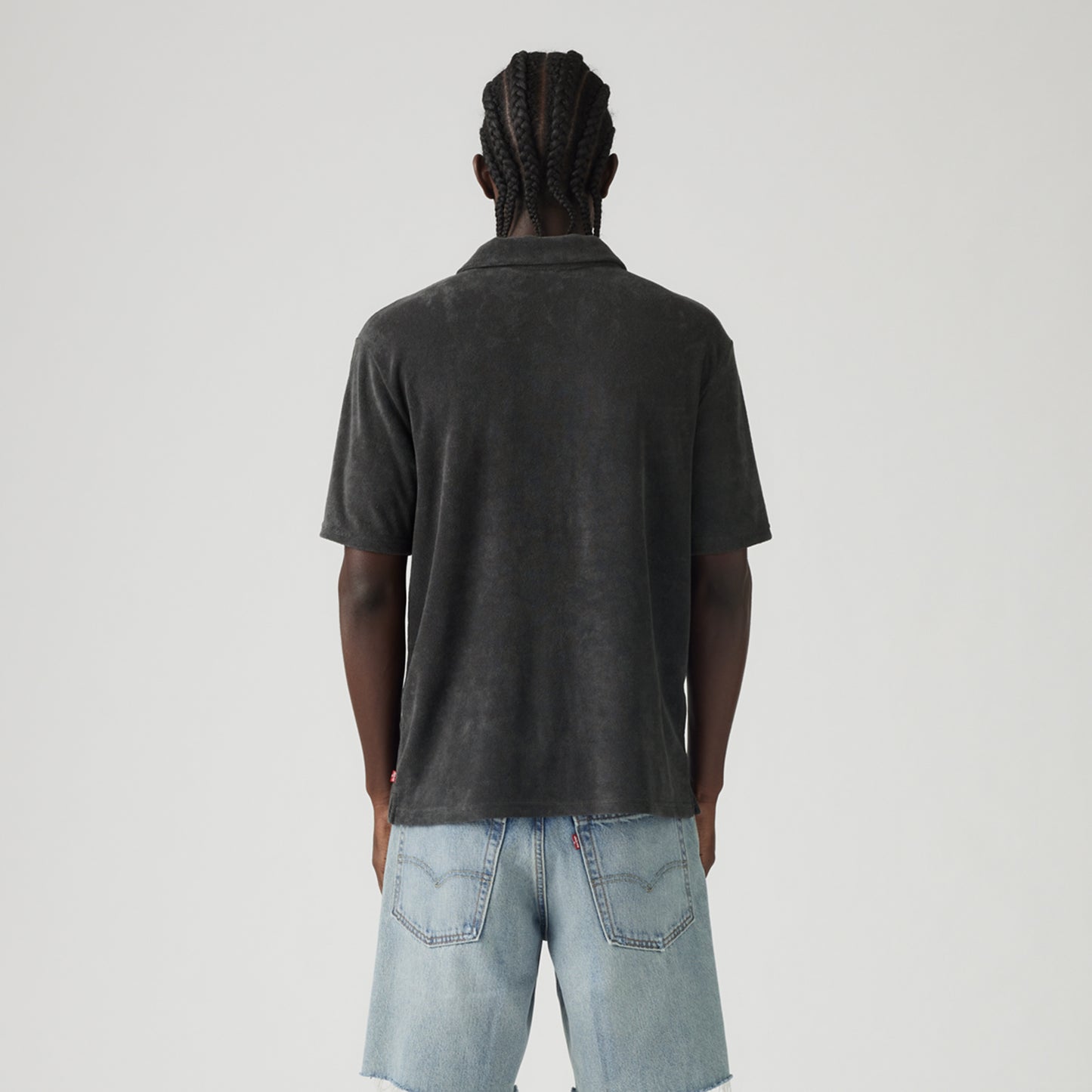 LEVI'S® MEN'S TERRY POCKET POLO - BLACK