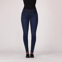 LEVI'S® CURVY HIRISE SUPERSKINNY  - DARK INDIGO - WORN IN