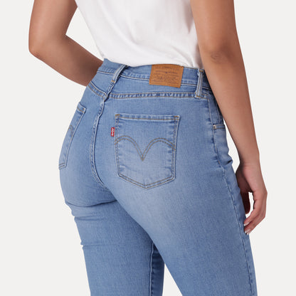 LEVI'S® WOMEN'S CURVY SKINNY  - MED INDIGO - WORN IN