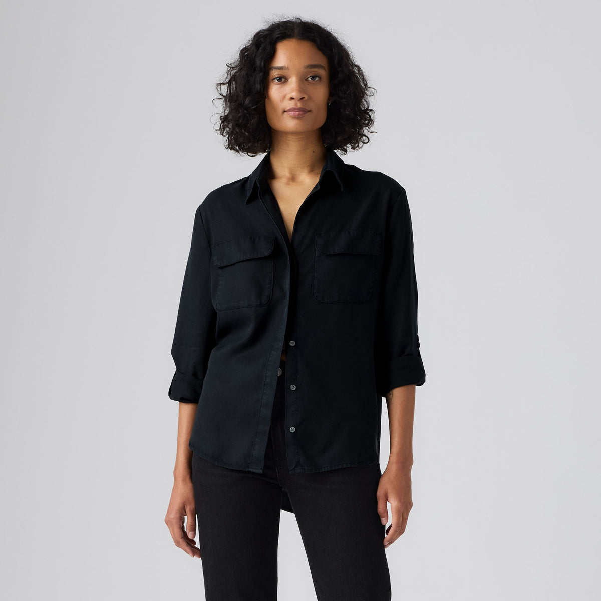 LEVI'S® WOMEN'S ELAINE UTILITY SHIRT - BLACK