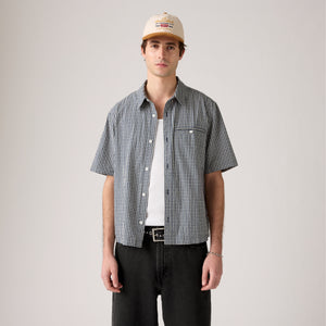 LEVI'S® MEN'S SHORT-SLEEVE ZANDT CROPPED SHIRT - MULTI COLOUR