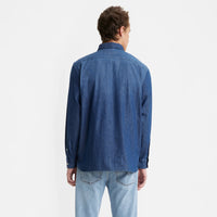LEVI'S® MEN'S JACKSON WORKER OVERSHIRT - DARK INDIGO - WORN IN
