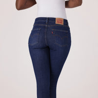 LEVI’S® WOMEN'S 721 HIGH-RISE SKINNY JEANS - DARK INDIGO WORN IN