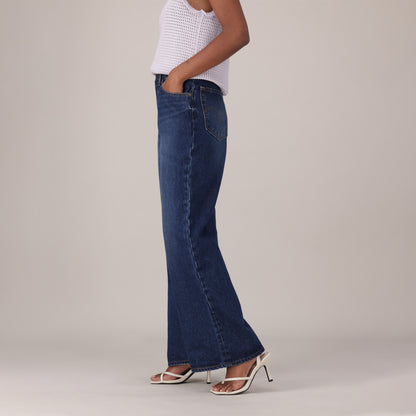 LEVI'S® WOMEN'S LOOSE BOOT JEANS - DARK INDIGO - WORN IN