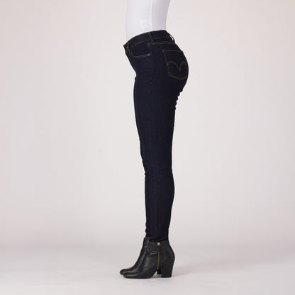 LEVI'S® WOMEN'S CURVY SUPER SKINNY - DARK INDIGO - FLAT FINISH