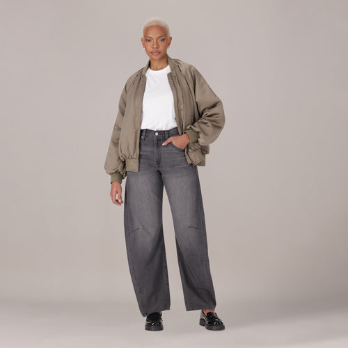 LEVI'S® WOMEN'S CINCH BARREL JEANS - BLACK