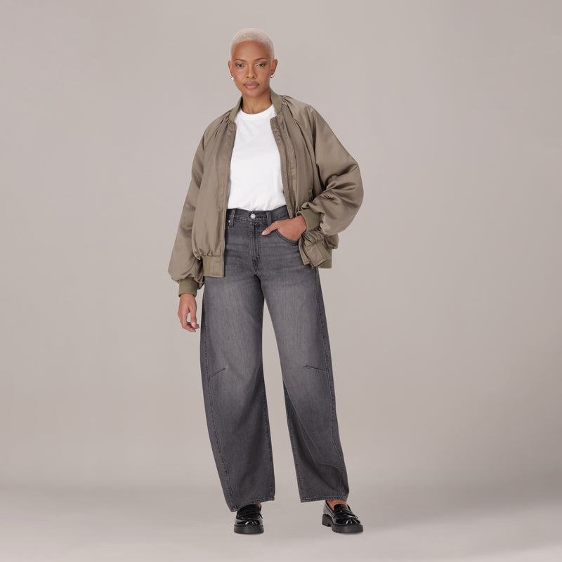 LEVI'S® WOMEN'S CINCH BARREL JEANS - BLACK
