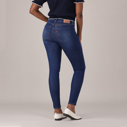 LEVI'S® WOMEN'S CURVY SUPER SKINNY  - DARK INDIGO - WORN IN
