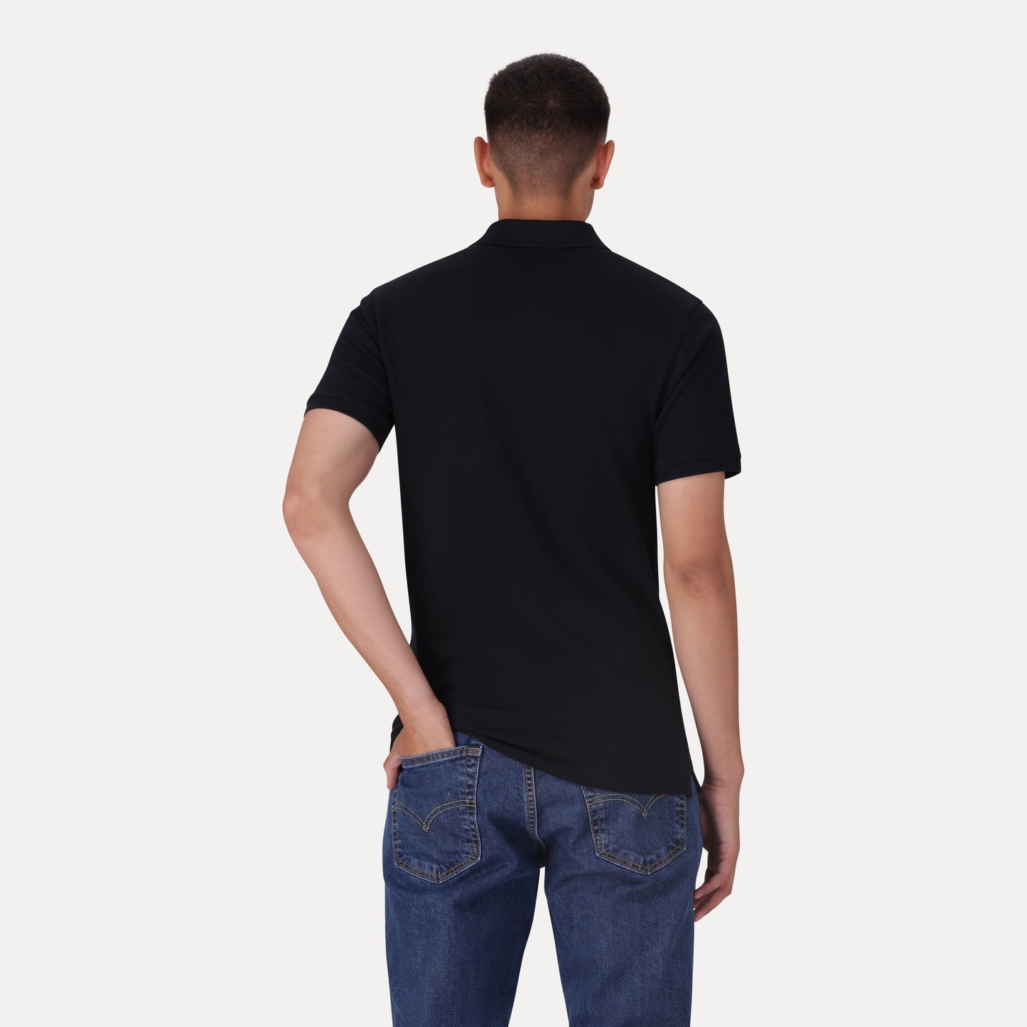 LEVI'S® MEN’S SLIM HOUSEMARK POLO SHIRT - BLACK