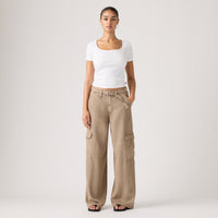 LEVI'S® WOMEN'S BAGGY DAD CARGOS - BROWN