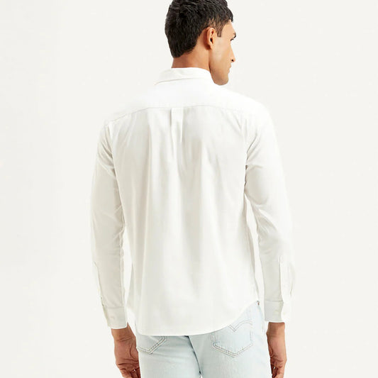 LEVI'S® MEN'S SOLID SLIM FIT SHIRT - WHITE