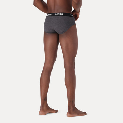 LEVI'S® MEN'S SOLID LOGO BRIEF (2 PACK) - BLUE