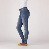 LEVI'S® WOMEN'S CURVY SKINNY - MED INDIGO - WORN IN
