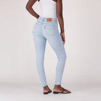 LEVI’S® WOMEN'S 721 HIGH-RISE SKINNY JEANS - LIGHT INDIGO - WORN IN