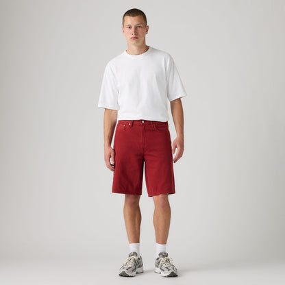 LEVI'S® ENGLAND FOOTBALL 478 BAGGY SHORTS - LIGHT INDIGO - WORN IN