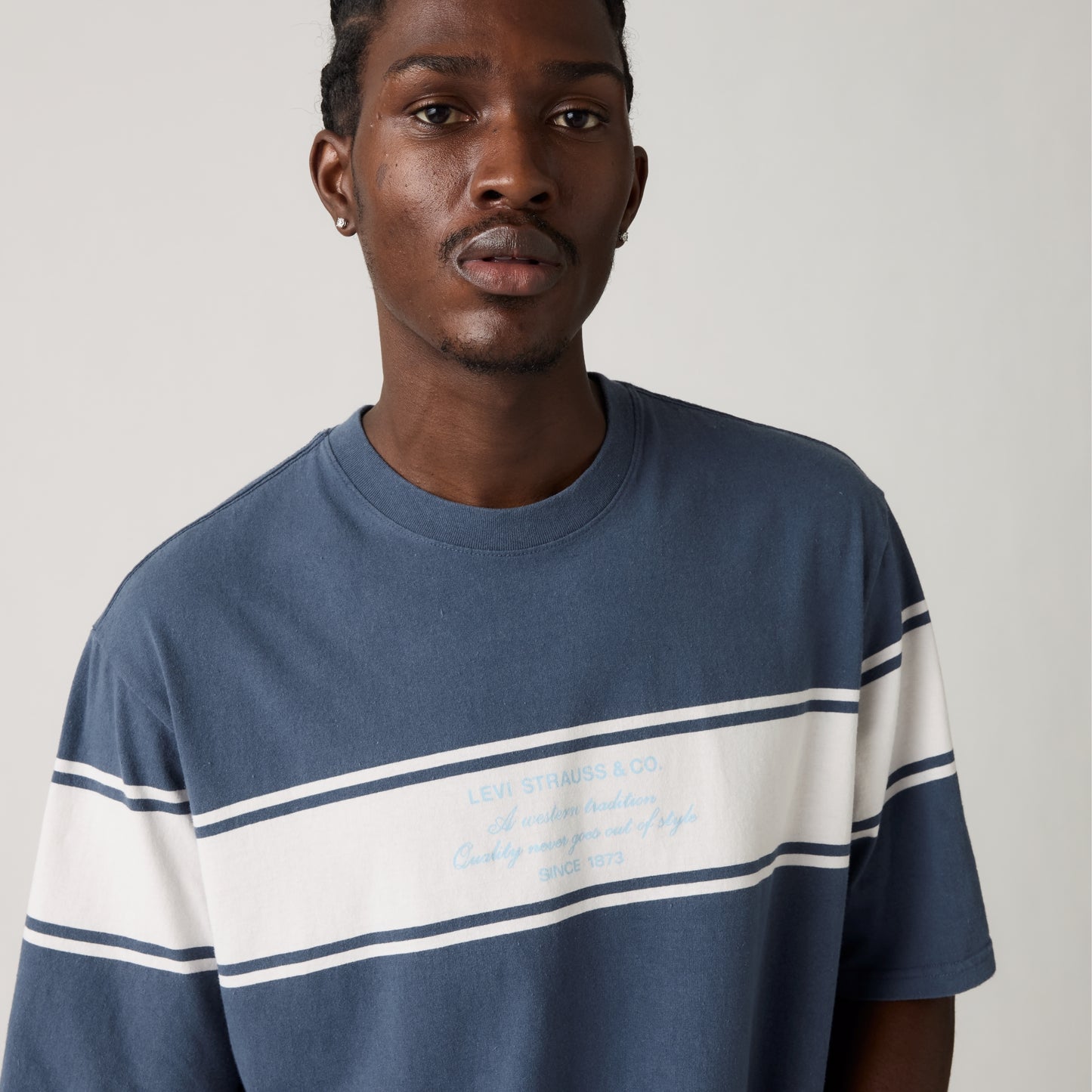 LEVI'S® MEN'S HALF-SLEEVE T-SHIRT - BLUE