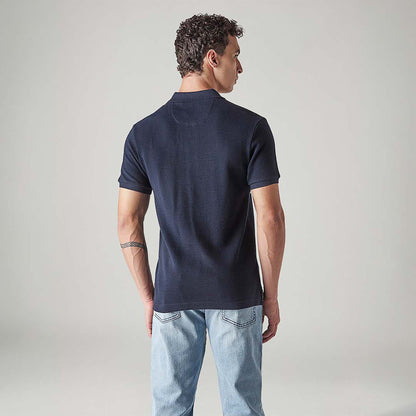 LEVI'S® MEN'S STRIPED NAVY POLO T-SHIRT - BLUE
