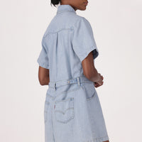 LEVI'S® WOMEN'S SHORT-SLEEVE LOGAN WESTERN DRESS - MULTI COLOUR