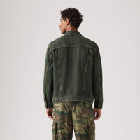 LEVI'S® MEN'S RELAXED TYPE 3 TRUCKER JACKET - MED INDIGO - WORN IN