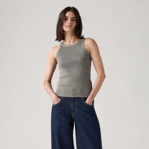 LEVI'S® WOMEN'S ESSENTIAL RACER TANK - GREY