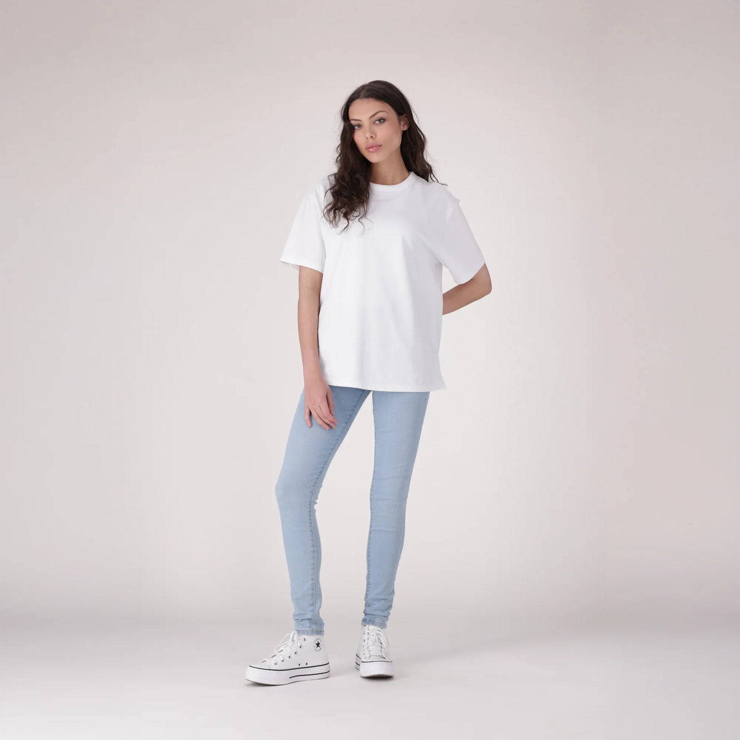 LEVI'S® WOMEN'S 720 HIGH-RISE SUPER SKINNY JEANS - LIGHT INDIGO - WORN IN