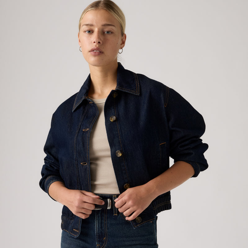 LEVI'S® WOMEN'S CHARLI WESTERN UTILITY JACKET - BLUES